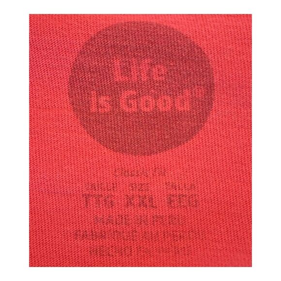 Life is Good Patriotic Long Sleeve Cotton Tee Men's XXL t-shirt Red made in Peru - Picture 3 of 10